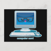 Computer Nerd Briefkaart (Voorkant)