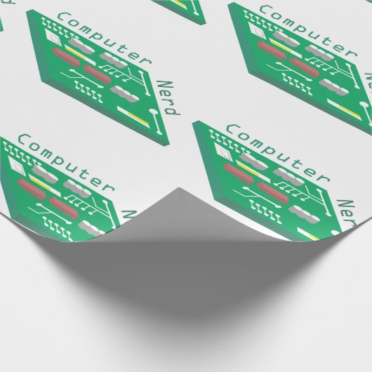 Computer Nerd Cadeaupapier (Hoek)