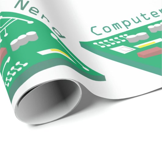 Computer Nerd Cadeaupapier (Rol Hoek)