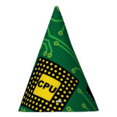 Computer Nerd Circuit Board CPU Feesthoedjes (Rechts)