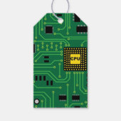 Computer Nerd Circuit Board CPU I Cadeaulabel (Voorkant)