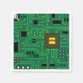 Computer Nerd Circuit Board CPU I Servet (Voorkant)