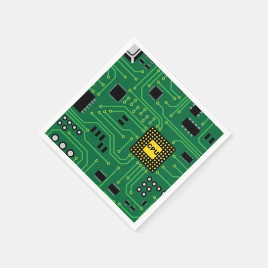 Computer Nerd Circuit Board CPU I Servet (Hoek)