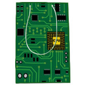 Computer Nerd Circuit Board CPUI Medium Cadeauzakje (Voorkant)