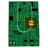 Computer Nerd Circuit Board CPUI Medium Cadeauzakje (Achterkant)