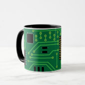 Computer Nerd Circuit Board                   CPUI Mok (Voorkant links)