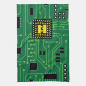 Computer Nerd Circuit Board                   CPUI Theedoek (Verticaal)