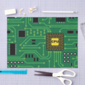 Computer Nerd Circuit Board CPUI Tissuepapier (Craft)