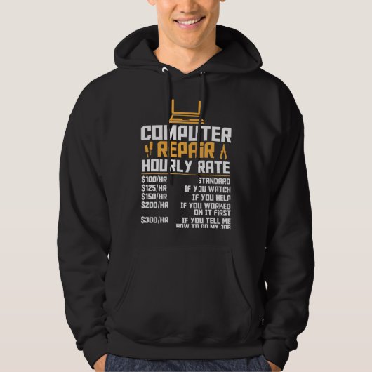Computer Nerd  Computer Engineer  Computer Hourly  Hoodie (Voorkant)