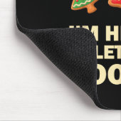 Computer Nerd Funny Christmas Designs Men's Black Muismat (Hoek)