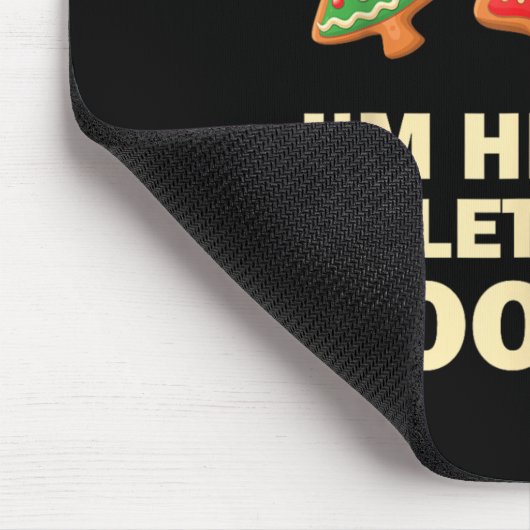 Computer Nerd Funny Christmas Designs Men's Black Muismat (Hoek)