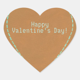 Computer Nerd Geek Happy Valentines Day Heart Hart Sticker