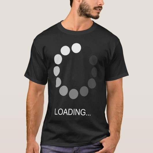 Computer Nerd Geek Loading Mannen Vrouwen Kinderen T-shirt (Voorkant)