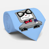 Computer Nerd Geek Stropdas (Opgerold)