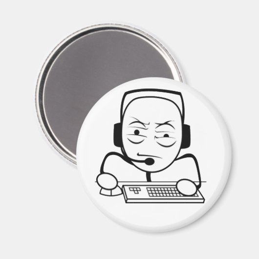 Computer Nerd Internet meme Koelkast Magneten (Voorkant / Achterkant)