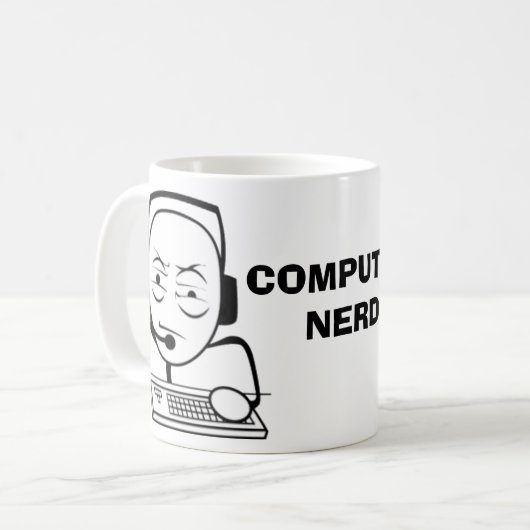 Computer Nerd Internet meme Mokken (Voorkant links)
