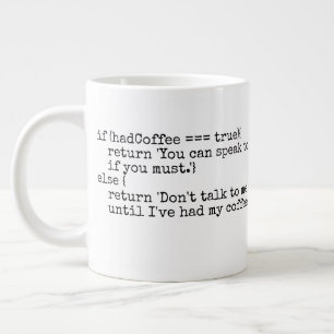 Computer nerd IT tech geek humor koffie Grote Koffiekop