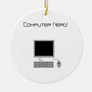 Computer Nerd Keramisch Ornament