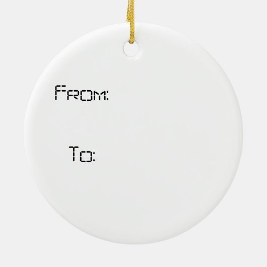 Computer Nerd Keramisch Ornament (Achterkant)