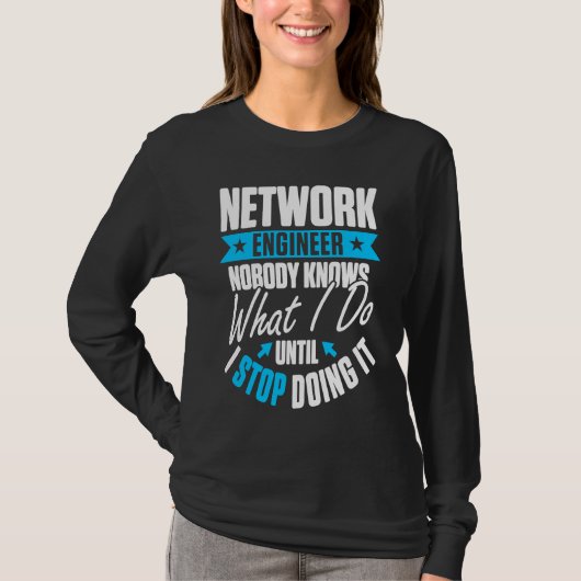 Computer Netwerk Engineering Netwerk Ingenieur T-shirt (Voorkant)