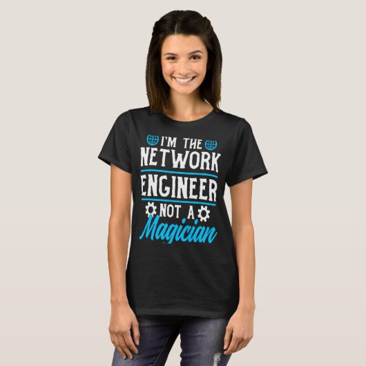 Computer Network Engineering Network Engineer T-shirt (Voorkant volledig)