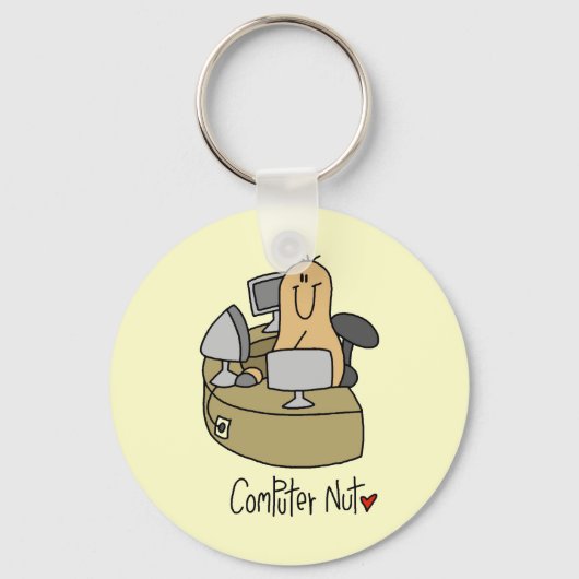 Computer Noot T-shirts en Cadeaus Sleutelhanger (Voorkant)