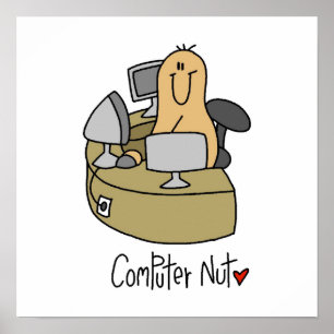 Computer Nut T-shirts en cadeautjes Poster
