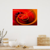 Computer Painting Abstract digitaal canvas afdrukk Poster (Keuken)