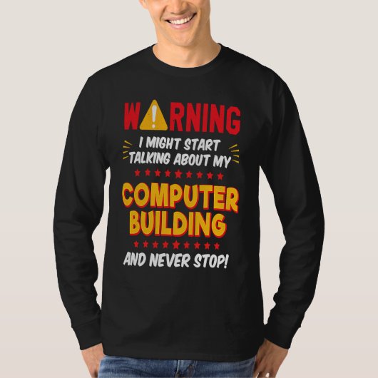 Computer PC Bouwer Gamer Grappig Grafisch T-shirt (Voorkant)