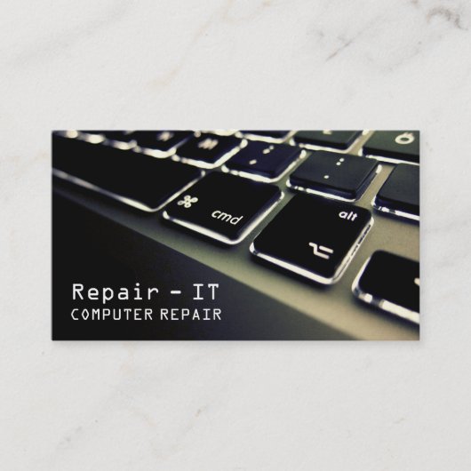 Computer, PC, Electronics Repair Visitekaartje (Voorkant)
