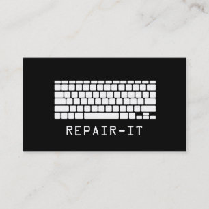 Computer PC Elektronica Reparatie Bedrijfskaart Visitekaartje
