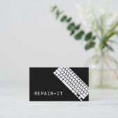 Computer PC Elektronica Reparatie Visitekaartje (Staand voorkant)