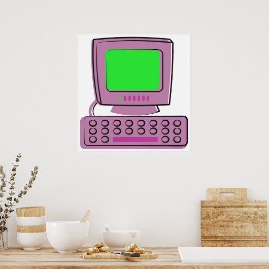 Computer Poster (Keuken)