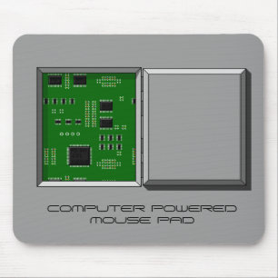 "COMPUTER POWERED MUISMAT"-broed en schakelbord Muismat
