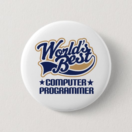 Computer Programmer Cadeaus Ronde Button 5,7 Cm (Voorkant)