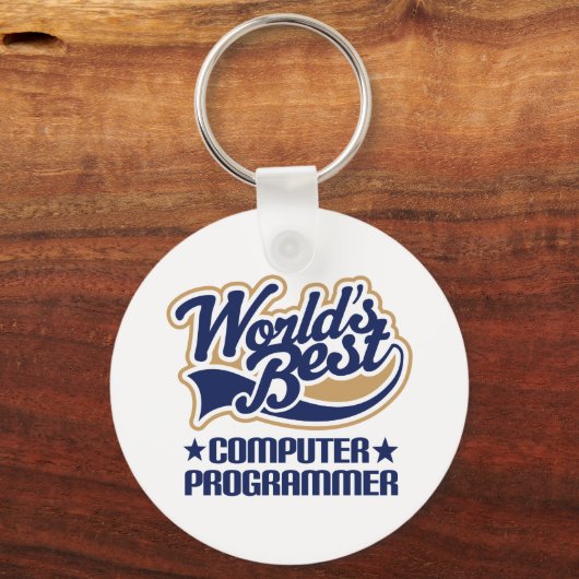 Computer Programmer Cadeaus Sleutelhanger (Voorkant)