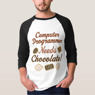 Computer Programmer Chocolate T-shirt