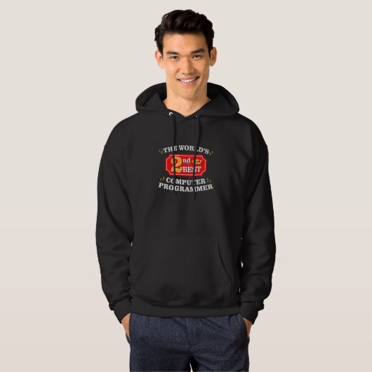 Computer Programmer Coder Geek-evaluatie werk Hoodie (Voorkant volledig)