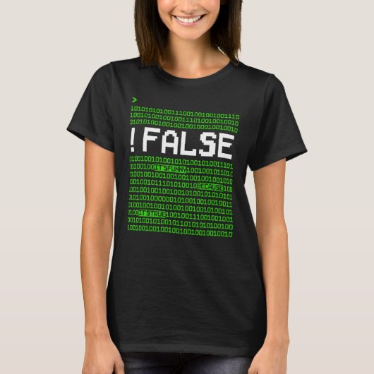 Computer Programmer Coder is vals omdat het T-shirt (Voorkant)