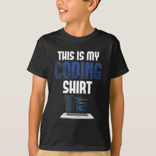 Computer Programmer Coder Nerd Dit is mijn Coderin T-shirt