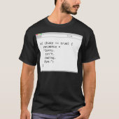 Computer programmer coder ontwikkelaar SORRY CANT T-shirt (Voorkant)