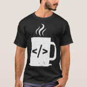 Computer Programmer Coffee Funny Javascript Progra T-shirt (Voorkant)