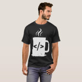 Computer Programmer Coffee Funny Javascript Progra T-shirt (Voorkant volledig)