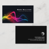 Computer Programmer Colorful Light Glow Visitekaartje (Voorkant / Achterkant)