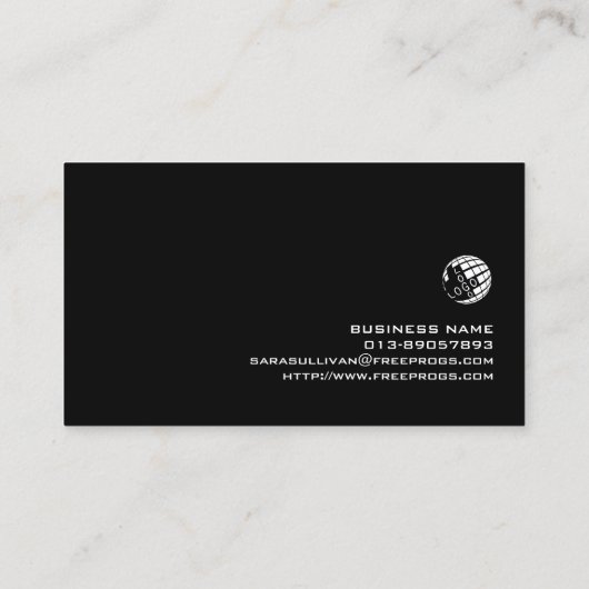 Computer Programmer Colorful Light Glow Visitekaartje (Achterkant)