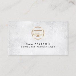Computer Programmer ComputerCode Icon BusinessCard Visitekaartje