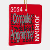 Computer Programmer Extraordinaire CUSTOM Keramisch Ornament (Rechts)