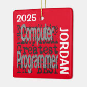 Computer Programmer Extraordinaire CUSTOM Keramisch Ornament (Links)