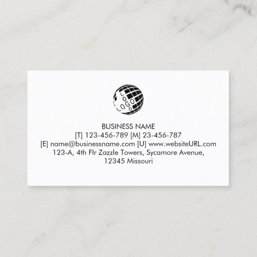 Computer Programmer Software Developer Visitekaartje (Achterkant)