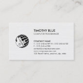 Computer Programmer Technology Visitekaartje (Voorkant)